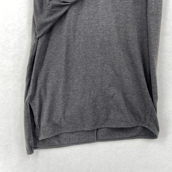 Athleta Duet Wrap Surplice Dress Size S Gray Sleeveless Stretch Knit Bodycon - Picture 8 of 13